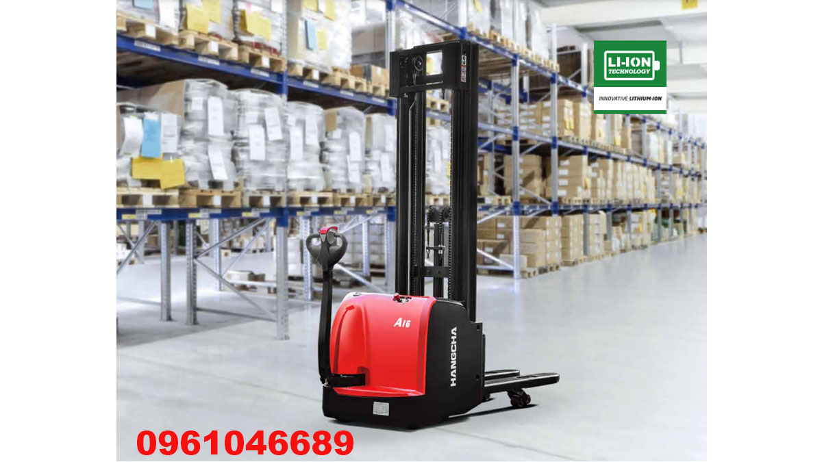 Xe nâng tay điện cao 1.6 tấn Lithium