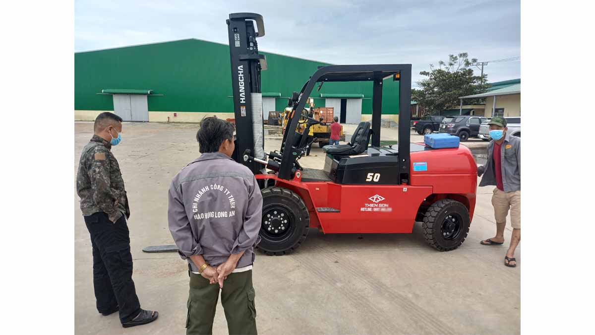 Xe nâng dầu 5 tấn dòng A