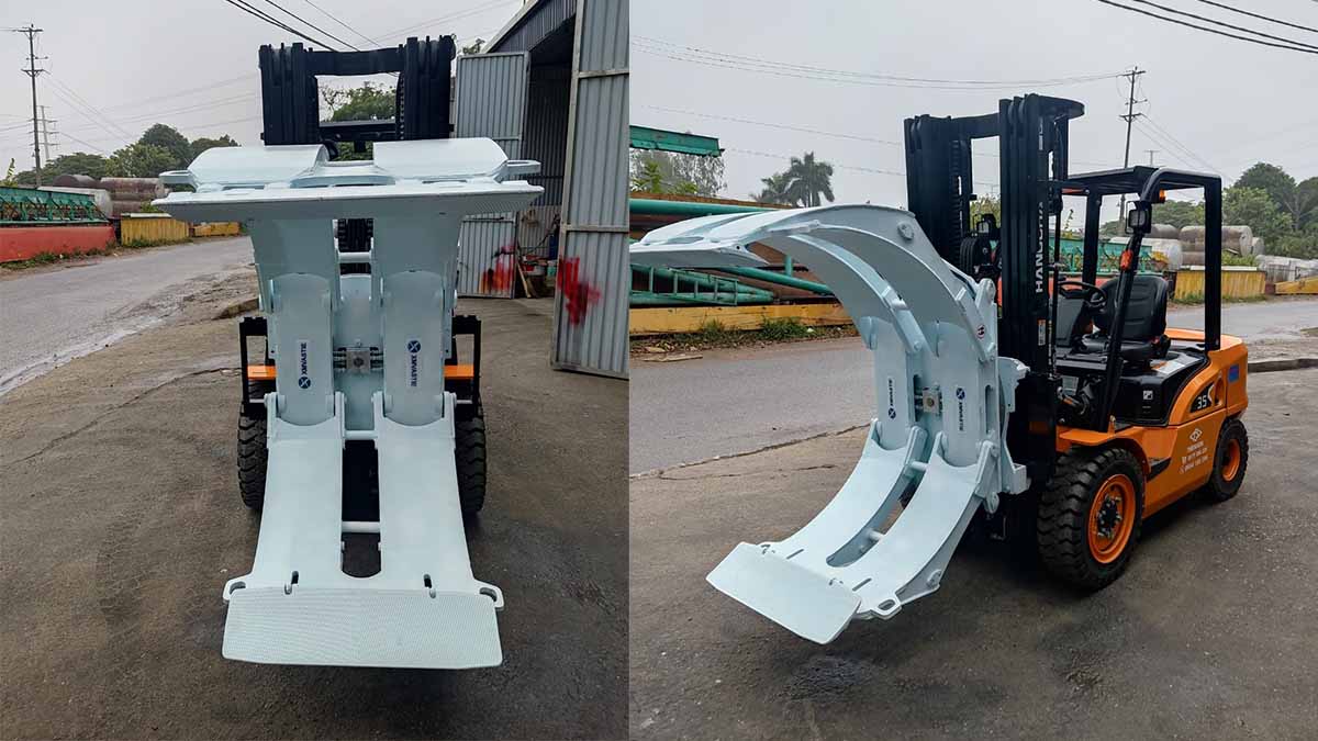 xe nâng kẹp tròn