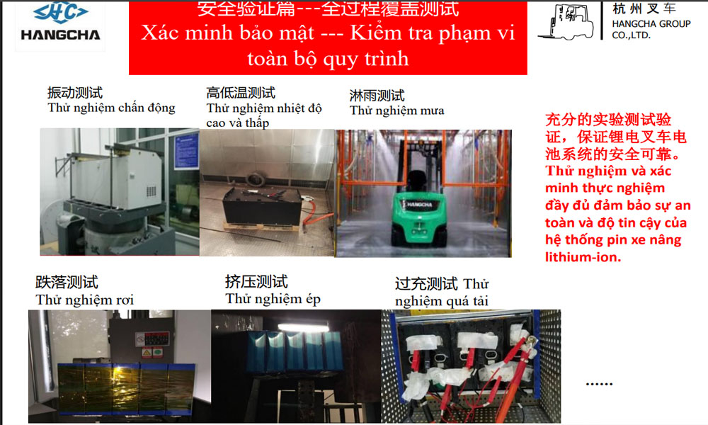 Pin Lithium xe nâng